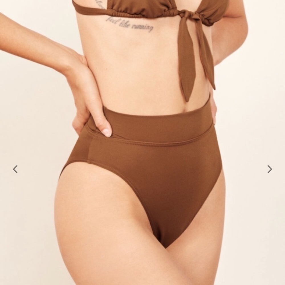 Reformation Kona High Leg Bikini Bottoms
